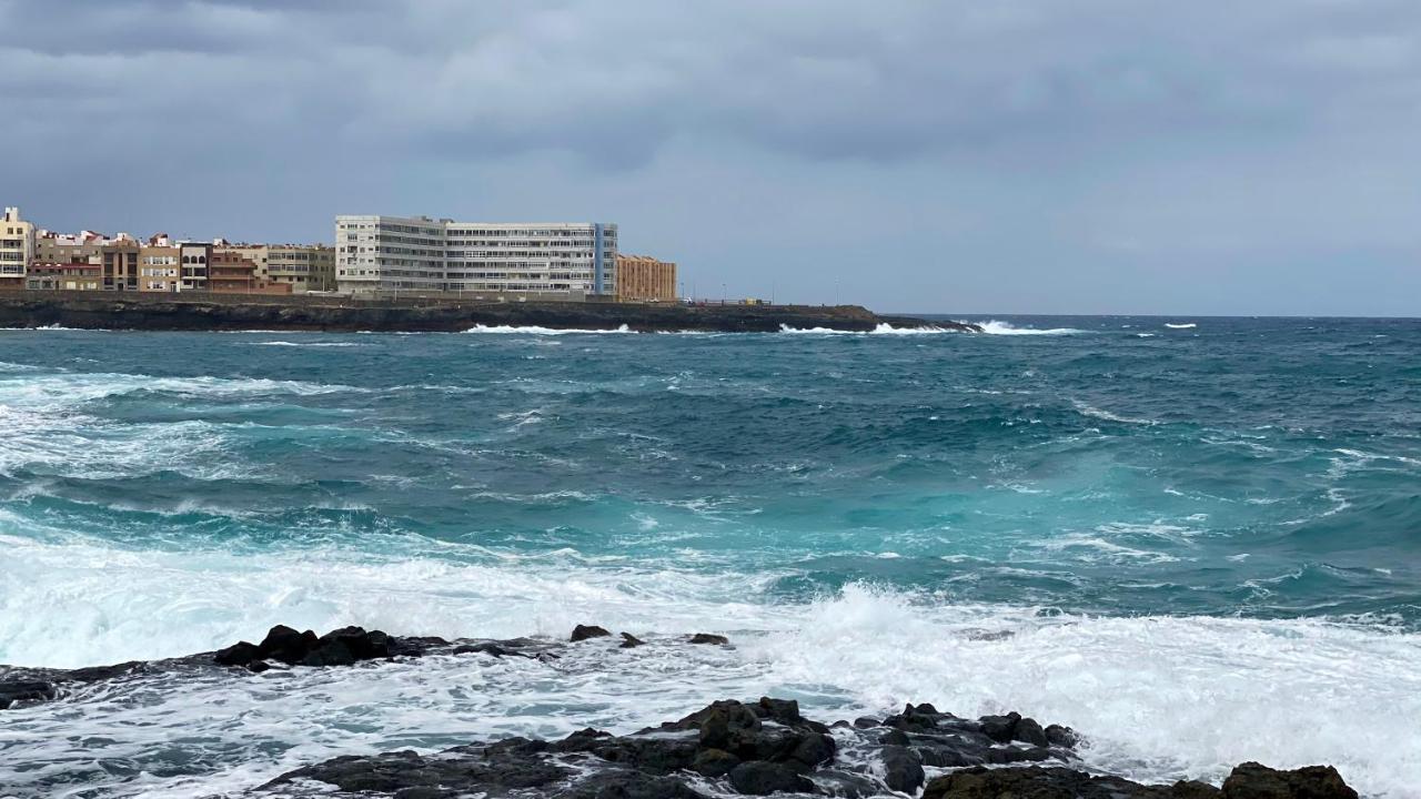 Hermoso Edificio Frente Al Mar Con Gran Terraza Y Hermosas Vistas Las Palmas de Gran Canaria Exteriör bild