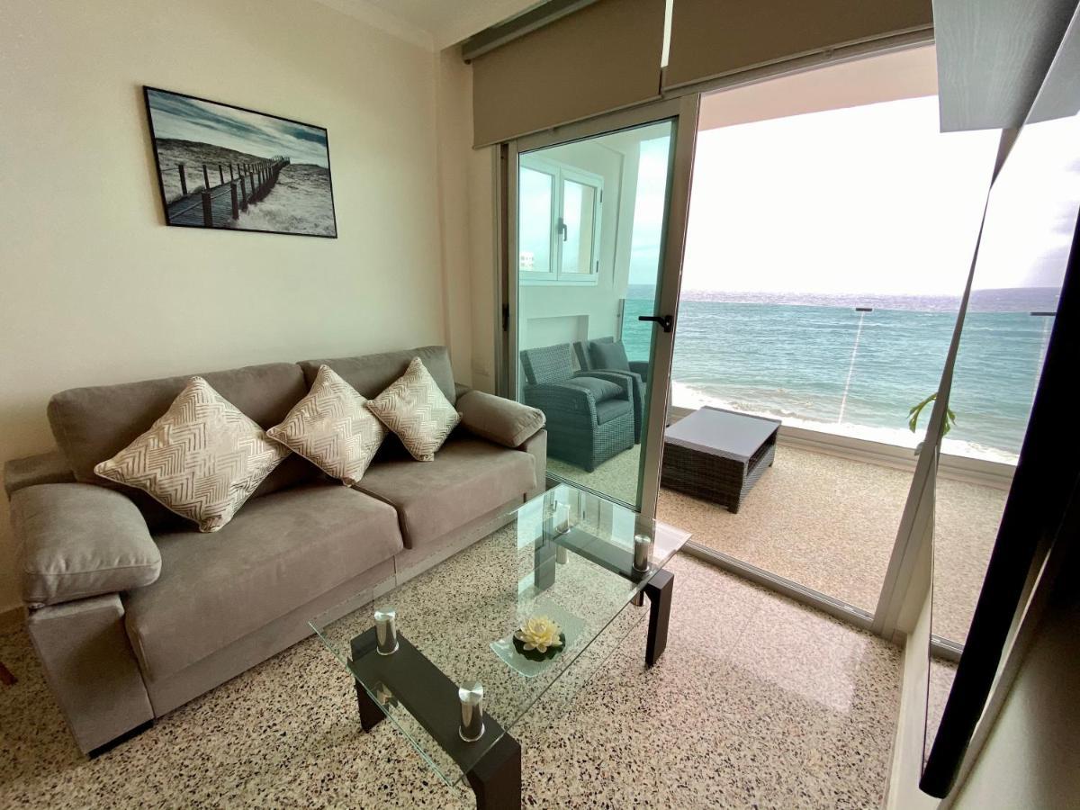 Hermoso Edificio Frente Al Mar Con Gran Terraza Y Hermosas Vistas Las Palmas de Gran Canaria Exteriör bild